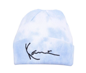 Czapka zimowa Karl Kani Signature Tie Dye white/blue