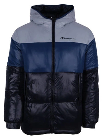 Kurtka zimowa Champion Hooded Jacket navy grey