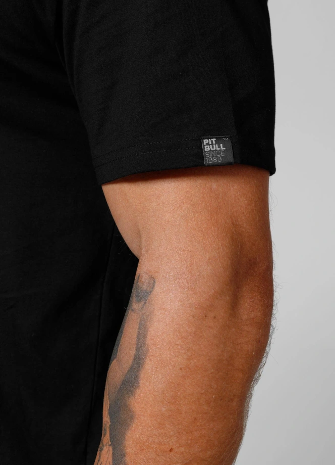 Koszulka męska T-Shirt Pitbull Small Logo czarna