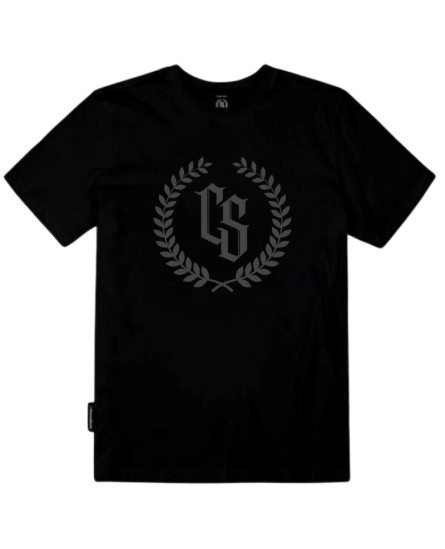 Koszulka męska T-shirt Ciemna Strefa Laur czarna/szara