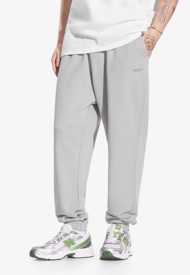 Spodnie dresowe męskie Prosto Big Log szare