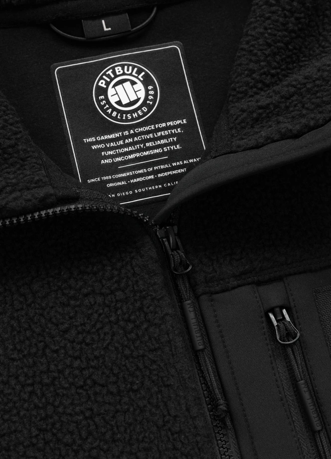 Bluza męska polarowa rozpinana Pit Bull Joyner czarny