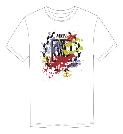 Koszulka męska t-shirt Diil Laur Paint Splash biała