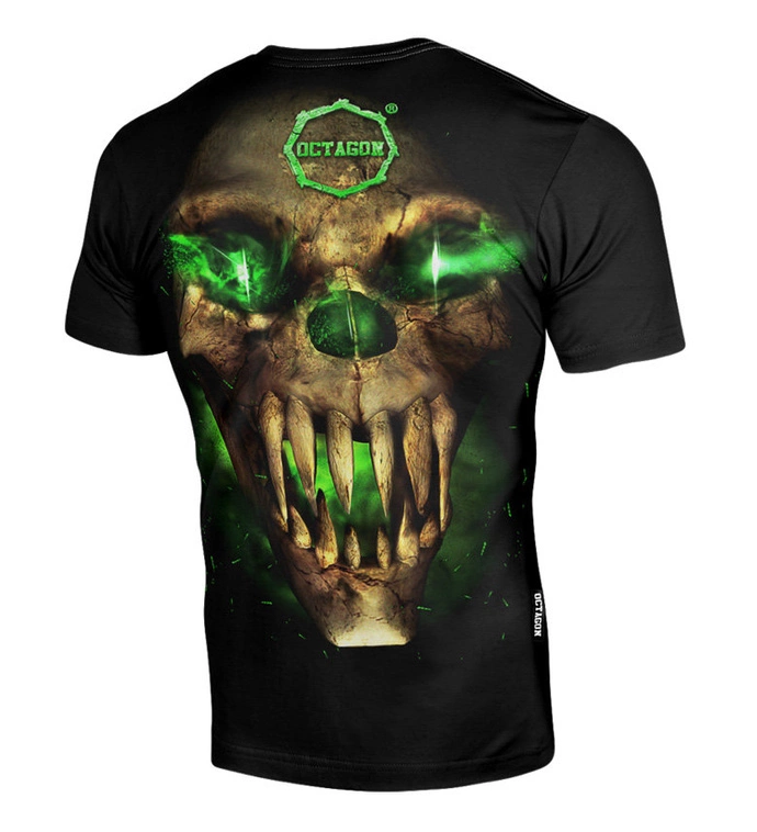 Koszulka T-shirt męski Octagon Green Demon czarny