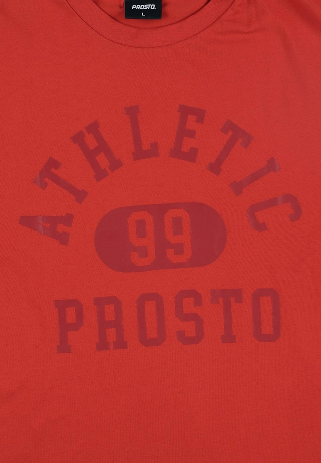 Koszulka męska t-shirt Prosto Athletic czerwona