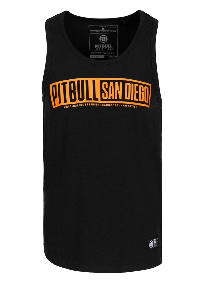 Koszulka męska tank top Pitbull Eighty Nine Dog czarna