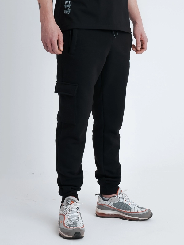 Spodnie dresowe męskie cargo Środowisko Miejskie Classic czarne
