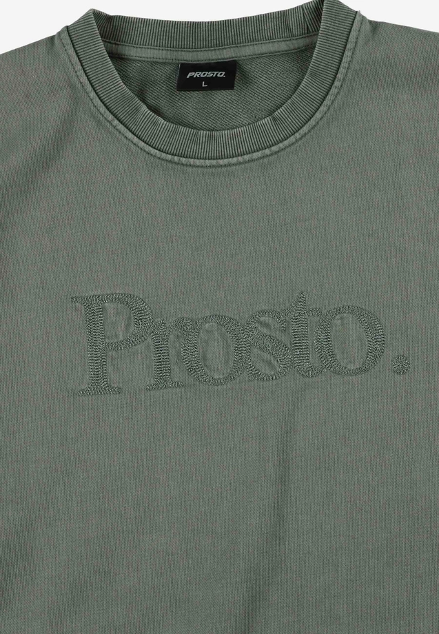 Bluza męska oversize Prosto Sheriff crewneck zielona