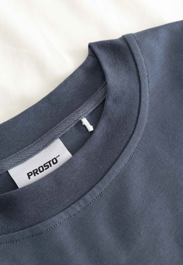 Koszulka męska t-shirt oversize Prosto Classic Block granatowa