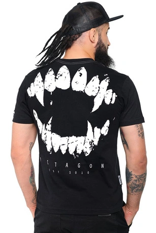 Koszulka męska T-shirt Octagon Zęby czarna