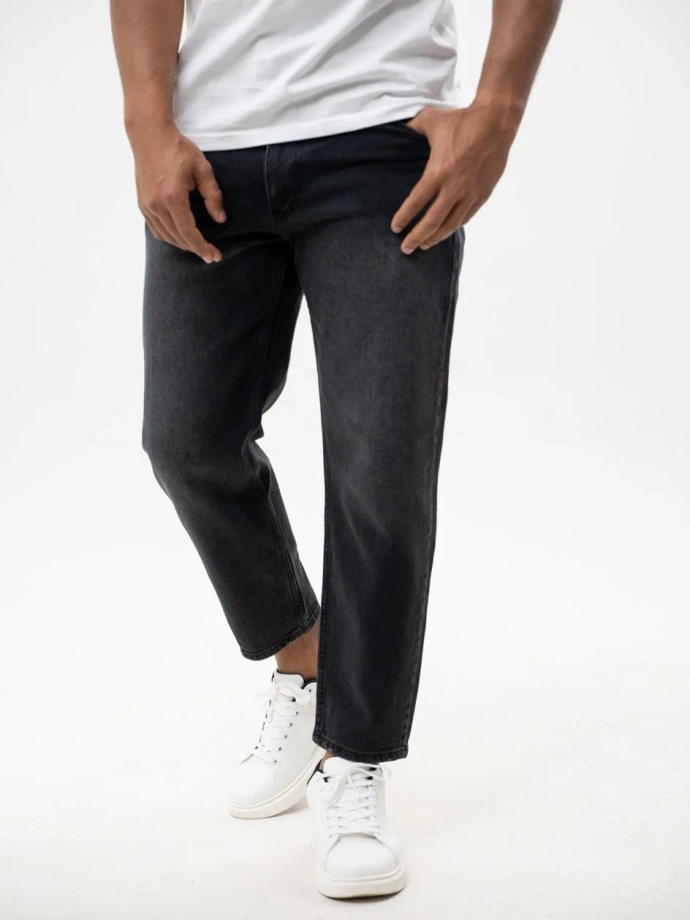 Spodnie męskie Jeans Carrot Jigga Wear Crown czarne