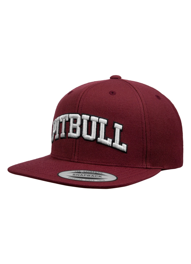 Czapka z daszkiem Snapback Pit Bull Pitbull Classic burgundy czerwona