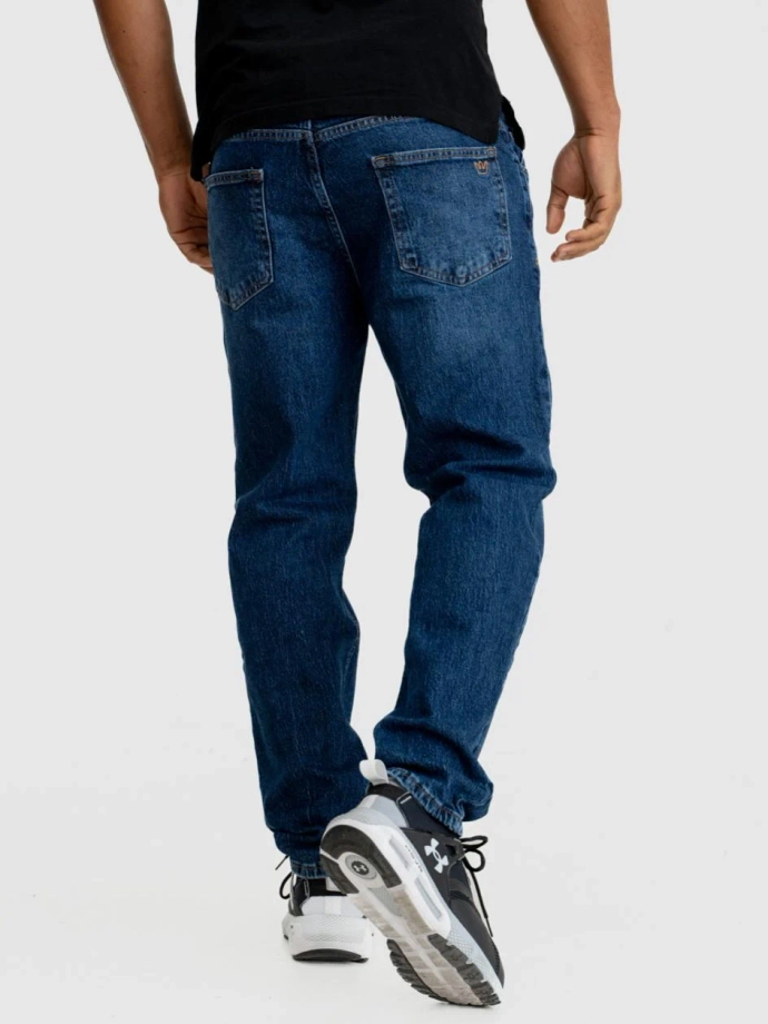 Spodnie męskie Jeans Jigga Wear Mini Haft Logo granatowe