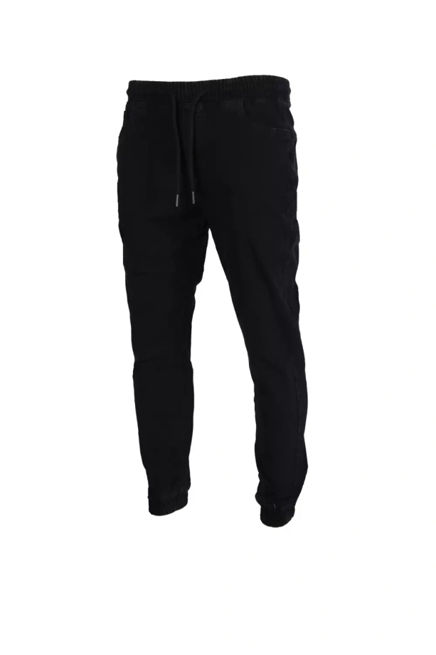 Spodnie męskie jogger Moro Sport White Red 78 Pocket 3D Effect czarne