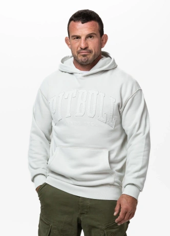 Bluza męska z kapturem Pit Bull Orlando biała