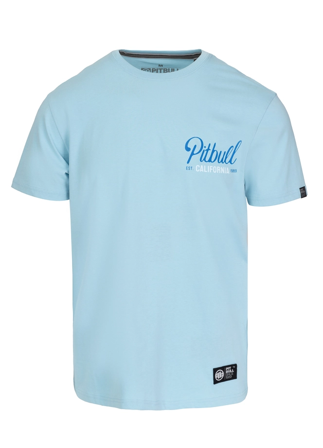 Koszulka męska T-Shirt Pit Bull Pitbull San Diego Born jasno niebieska