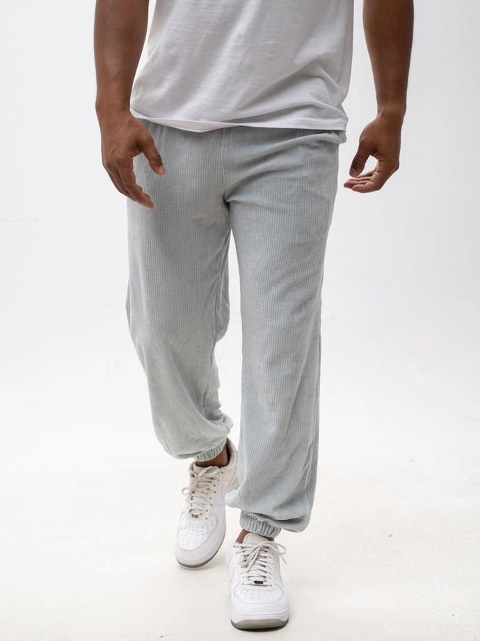Spodnie męskie sztruksowe Jogger Jigga Wear Cord szare