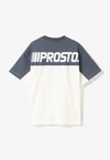 Koszulka męska t-shirt oversize Prosto Classic Block granatowa