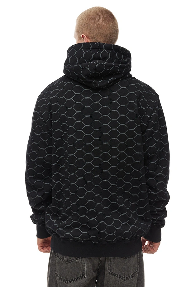 Bluza męska z kapturem ZIP Mass Dnm Biarritz czarna