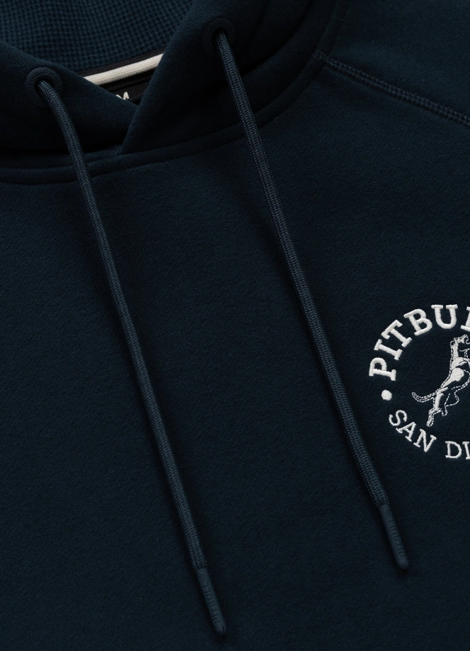 Bluza męska z kapturem Pit Bull San Diego CA ciemno granatowa