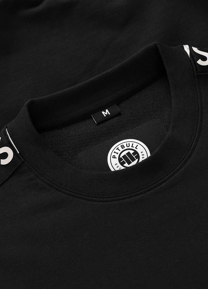 Bluza męska bez kaptura Pit Bull Tape Parker czarna