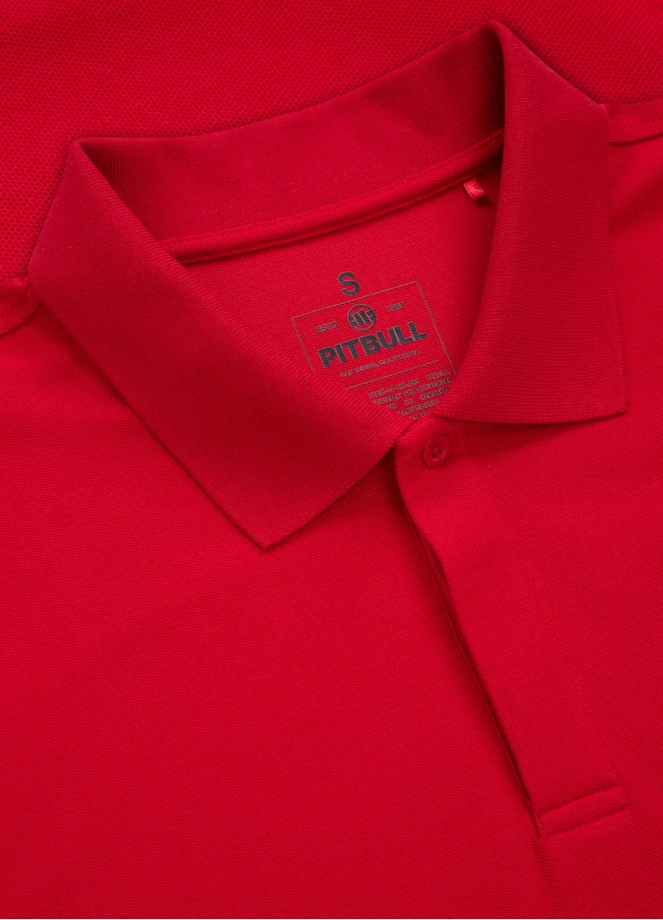 Koszulka męska Polo Pitbull Pit Bull Pique Rockey czerwona