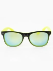 Okulary przeciwsłoneczne Jigga Wear Name Contrast Wayfarer czarno/zielone