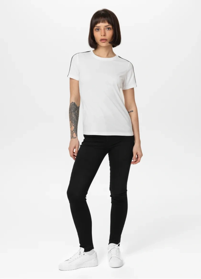 Koszulka damska T-shirt Pit Bull Tape Nugget biała