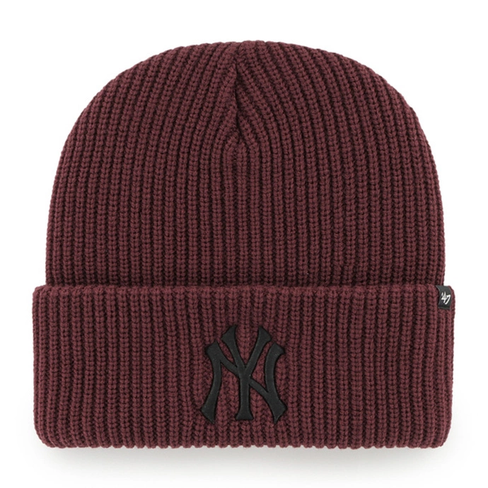 Czapka zimowa 47 Brand MLB New York Yankees burgundy