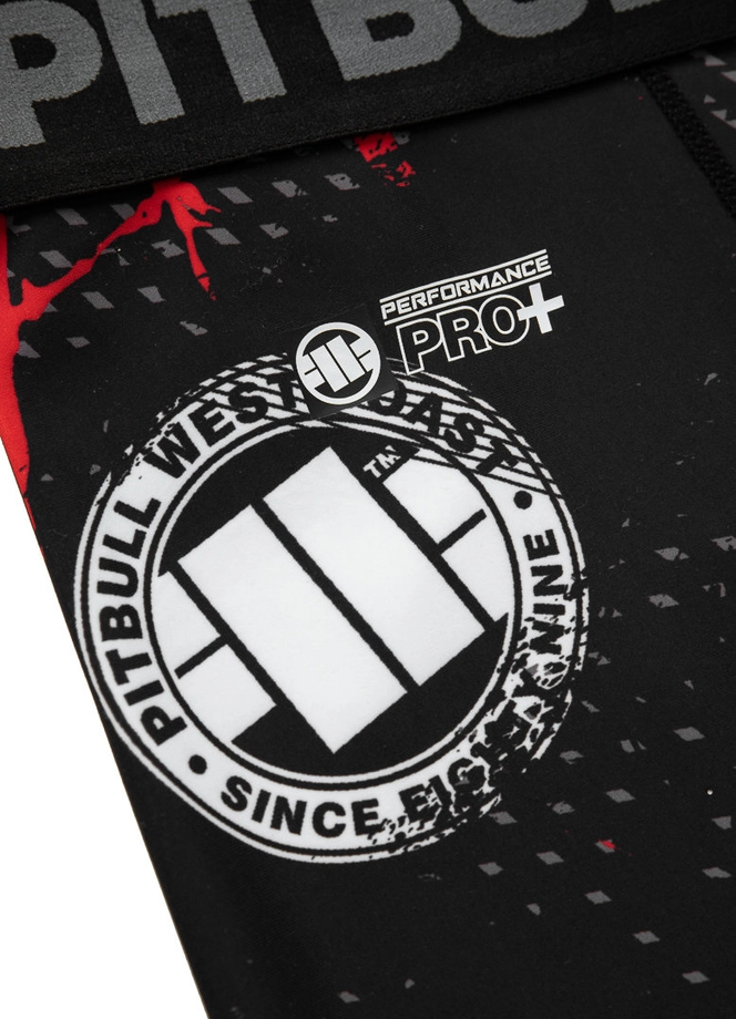 Leginsy techniczne Pit Bull Pitbull Leggins Blood Dog 2 czarne