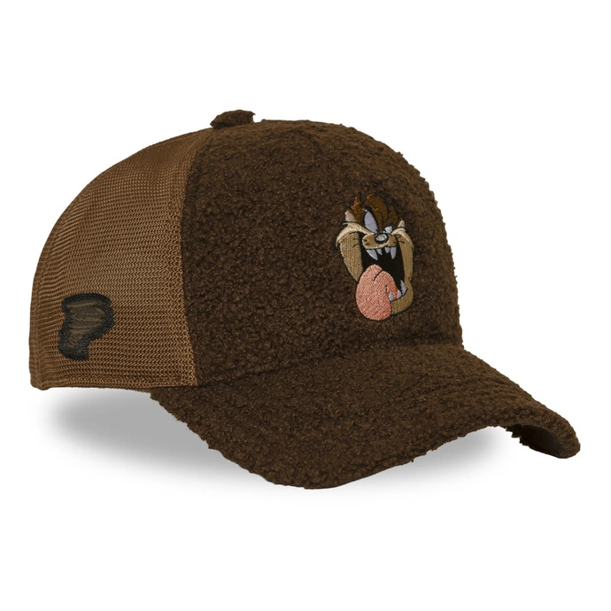 Czapka z daszkiem Capslab Looney Tunes TAZ brązowa
