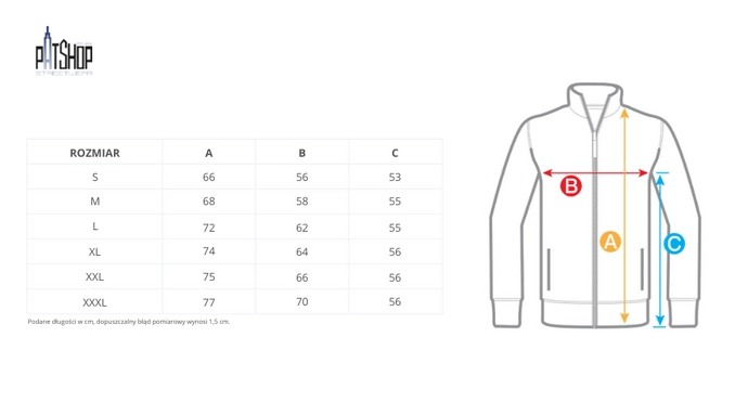 Bluza męska rozpinana Pitbull Pit Bull Tape Logo 25 Trackjacket jasno niebieska
