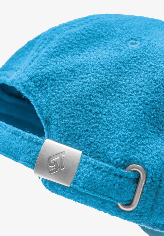 Czapka z daszkiem polarowa Prosto Fleece niebieska