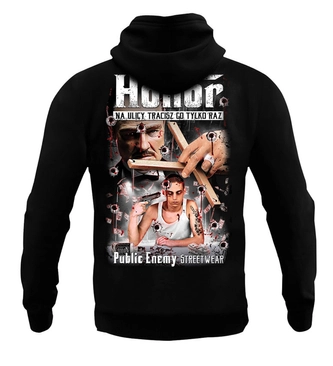 Bluza męska z kapturem Public Enemy Honor hoodie czarna