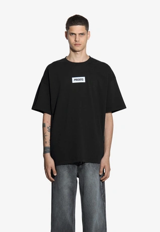 Koszulka męska t-shirt oversize Prosto Box czarna