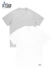 Koszulka męska t-shirt Prosto zestaw 2 PACK Basic szary/biały