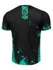 Koszulka męska sportowa Środowisko Miejskie Mesh Breakdown czarno/miętowa