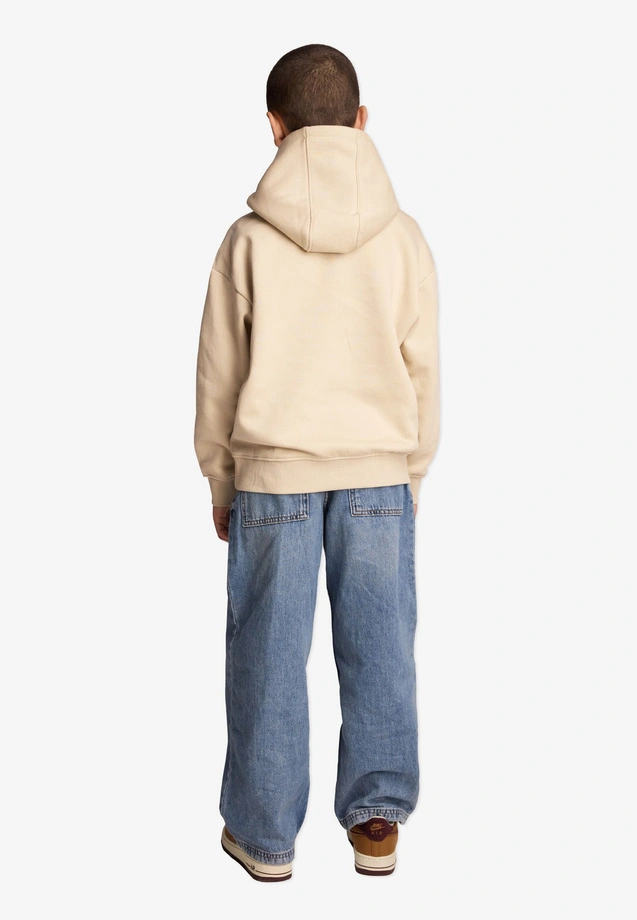 Bluza dziecięca z kapturem Prosto Kids Pro hoodie beżowa