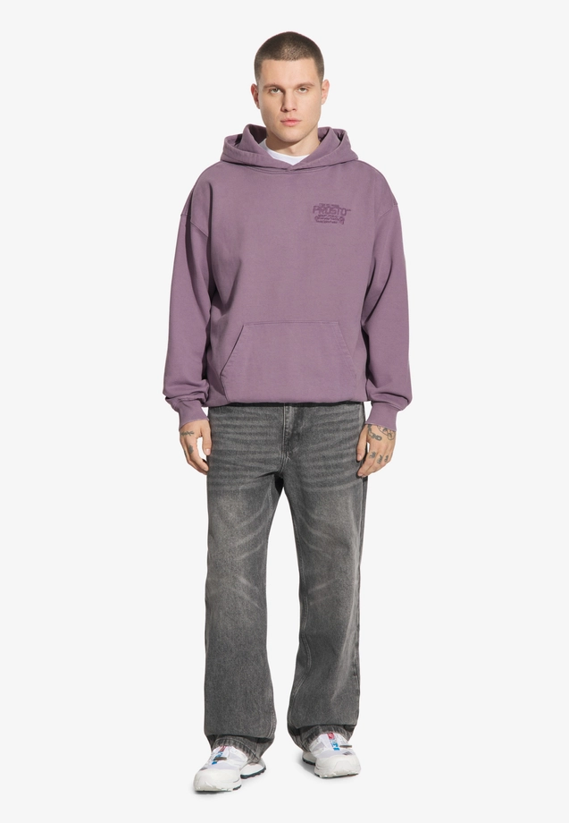 Bluza męska z kapturem Prosto Flathead sprany fiolet