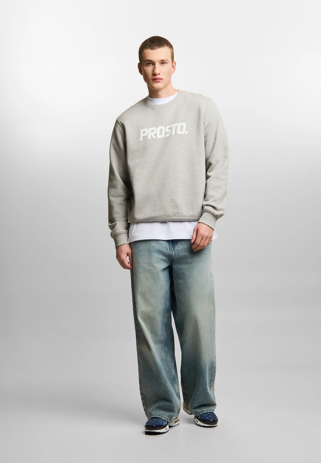 Bluza męska Prosto Old Logo crewneck szara