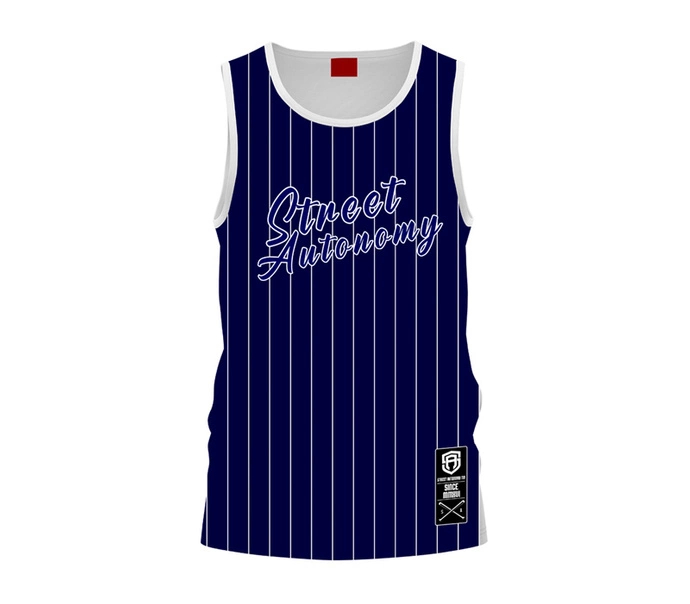 Koszulka męska Tank Top Street Autonomy Baseball Blue 2024 niebieska