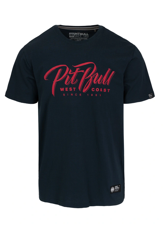 Koszulka męska T-Shirt Pit Bull Pitbull El Jeffe granatowa