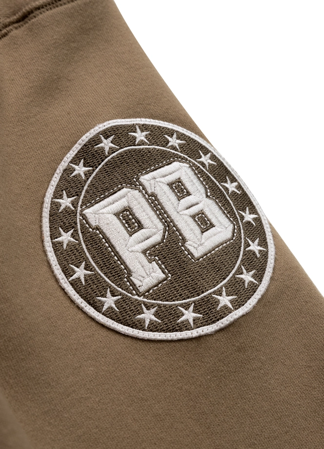 Bluza damska oversize Pitbull Pit Bull Tyrian crewneck brązowa