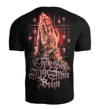 Koszulka męska T-shirt Public Enemy Tylko Bóg może mnie sądzić czarna