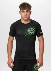 Koszulka męska rashguard Pitbull Ray czarna/zielona
