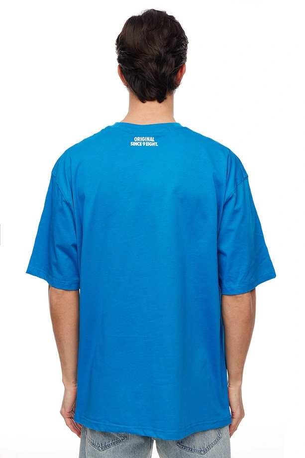 Koszulka męska t-shirt Mass Dnm Classic Fast niebieska