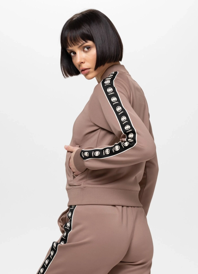 Bluza damska rozpinana Pitbull Verona brązowa