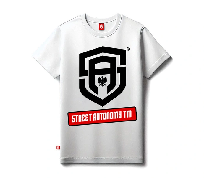 Koszulka męska t-shirt Street Autonomy Poluck biała