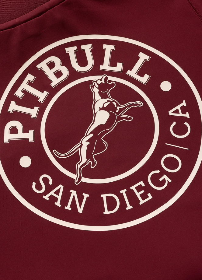 Bluza męska rozpinana Pit Bull San Diego CA burgundowa