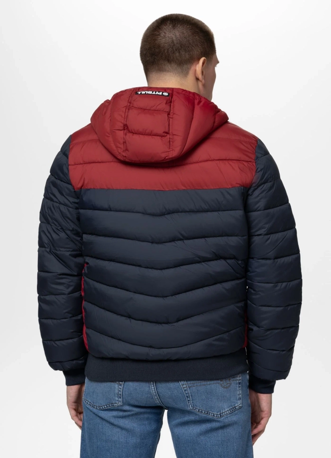 Kurtka zimowa męska Pit Bull Rubio granatowa/czerwona